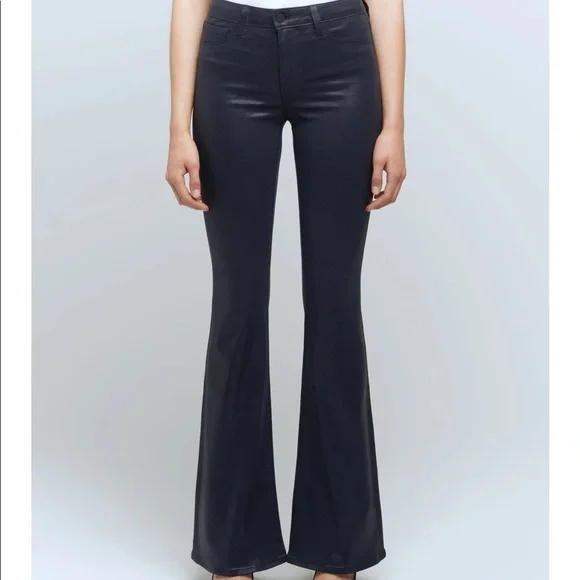 L'agence Bell Llare Deep Cove Coated Denim